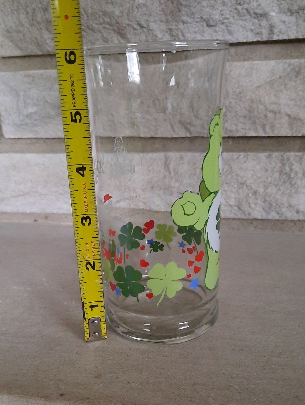 Vintage Pizza Hut Care Bears Glass Good Luck 1983 - Picture 5 of 13